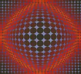 Untitled by Victor Vasarely, Victor Vasarely (1906-1997) COMPOSITION Screenprint 80 x 76cm ., sold Jul 2019
