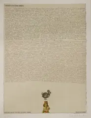 Untitled by Peter Blake, Peter Blake (b.1932) 'DEAD AS A DODO' from 'GHOSTS OF GONE BIRDS' Lithograph, sold Jul 2019