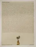 Peter Blake, Untitled, Peter Blake (b.1932) 'DEAD AS A DODO' from 'GHOSTS OF GONE BIRDS' Lithograph