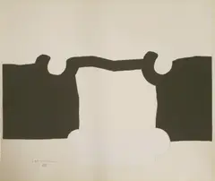 Eduardo Chillida, Untitled, 1924-2002) 'UNTITLED' Offset lithograph 55 x 59.5cm .