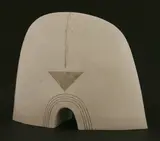 James Campbell, Untitled, a white opening ceramic sculpture