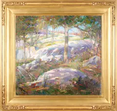 Maurice Compris, New England Summer, oil on canvas