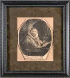 Rembrandt Harmensz van Rijn, Portrait of Jan Uytenbogaert, Preacher of Remonstrants, drypoint and etching