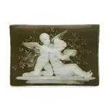 Pâte-sur-pâte Plaque, second half 19th century,