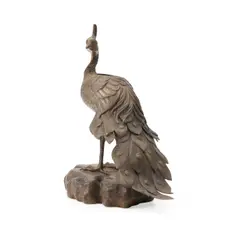 Bronze Peacock Planter, 19th century,