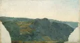 Carl Blechen, Höhenzug mit blauen Schatten