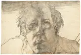 Selbstbildnis by Horst Janssen, 1971, Bleistift und Kreide in Braun auf Bütten, sold May 2012