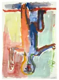 Georg Baselitz, Ohne Titel (21.I.84), 1984, Aquarell auf Fabriano-Bütten