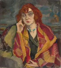 Georg Tappert, Alte Schauspielerin, Um 1933, Öl auf Leinwand