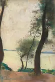 Lesser Ury, Holsteinische Schweiz, 1908, Pastell auf Pappe