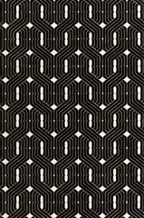 Gregor Hildebrandt, Oma Giselas Tapete (Paff der Zauberdrache [M.D.]), 2008, Kassettentonband auf Leinwand
