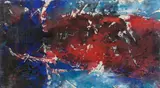 Fred Thieler, Ohne Titel, 1986, Öl und Mischtechnik auf Leinwand