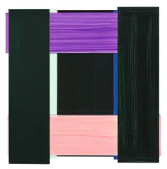 Face by Imi Knoebel, 2005, Öl auf Aluminiumprofilen und Aluminiumplatte, sold Jun 2010