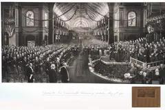 Charles Nuttall, Opening of the First Commonwealth Parliament of Australia, 1902, engraving