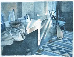 Brian Dunlop, Shafts of Light l, 1985, lithograph 10/15
