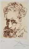 Michelange by Salvador Dalí, etching E.A, sold Jun 2012