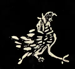 Rooster by Fred Williams, linocut, sold Jun 2012