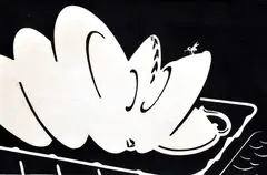 Eric Anchor Thake, An Opera House in Every Home, 1972, linocut