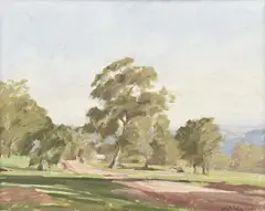 Spring Creek Road by Archibald Douglas Colquhoun, oil on canvas on board, sold Mar 2012