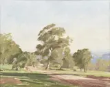 Archibald Douglas Colquhoun, Spring Creek Road, oil on canvas on board