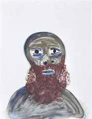 Arthur Boyd, Head of Orestes, from the Ballet Elektra, circa 1961, mixed media