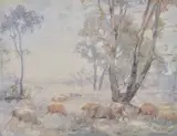 Hans Heysen, Grazing Sheep