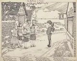 An Australian in France by Ida Rentoul Outhwaite, 1906, ink on paper, sold Mar 2012