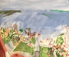 Sydney Harbour from the Artist's Studio by Kevin Connor, 1976, oil on canvas, sold Mar 2012