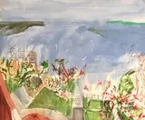 Kevin Connor, Sydney Harbour from the Artist's Studio