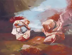Guy Stuart, Duo, 1979, oil on canvas