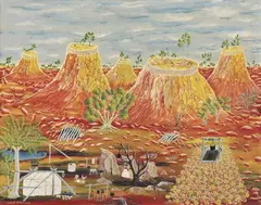 Liquid Porcelain by Henri Bastin, 1964, oil on board, sold Mar 2012