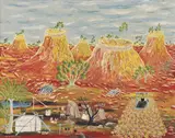 Henri Bastin, Liquid Porcelain, 1964, oil on board