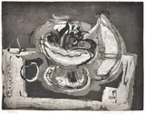 Mary Macqueen, Fruit in Bowl, 1959, etching and aquatint proof