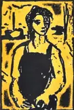 Ian Armstrong, Woman, linocut 1/6