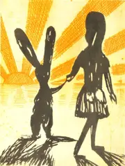 Charles Blackman, Alice's Farewell, etching 52/90