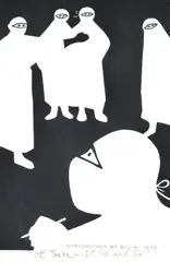 Eric Anchor Thake, Mr Thake - Dr So and So, 1959, linocut