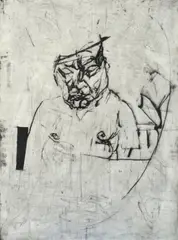 Mike Parr, Hysteria etc #7, etching A/P