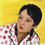 Zhong Chen, Portrait of a Woman 2008, oil on canvas, signed and dated verso, 127 x 127cm, oil