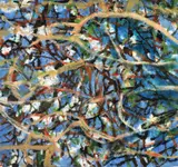 Richard Dunlop, Untitled, oil on paper, signed illegably lower centre, 86 x 92cm, oil