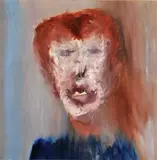 Head with Red Hair 1964, oil on board, signed and dated verso, 118 x 118cm by Sidney Nolan, oil, sold Nov 2011