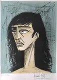 Bernard Buffet, Female Portrait, lithograph ed. E.A XX1/XXX, signed lower right, editioned lower left, 64 x 49cm, lithograph