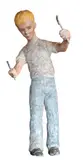 David Bromley, , The Sculptor, painted fibreglass sculpture, 200 x 95 x 80cm