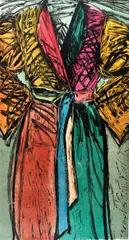Jim Dine, Fourteen Colour Woodcut Bathrobe 1982, colour woodcut ed. 52/75, signed 'Jim Dine', dated and editioned lower left , 193 x 107cm Literature: Jim Dine Prints 1977-1985: A Catalogue Raisonne, Ellen G. D'Oench; Jean E. Feinberg 1986 no.112, print (other)