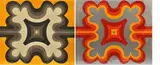 Florence Broadhurst, Pair of geometric wallpaper designs, screenprint (2)