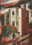 Max Dimmack, Old House, 1950, oil on canvas