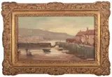 Harley Griffiths, Low Tide, Lyme Regis, 1950, oil on board