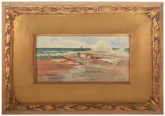 Sophie Steffanoni, The Incoming Tide, Sydney Harbour, 1898, oil on canvas on board