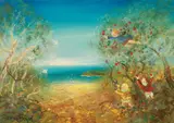David Boyd, Foreshore Playtime, oil on canvas