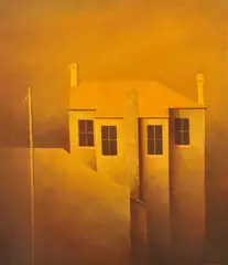 Nigel Thomson, East Perth, 1970, oil on board