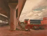 Michael Kelly, Behind the Warehouse, 2002, oil on canvas